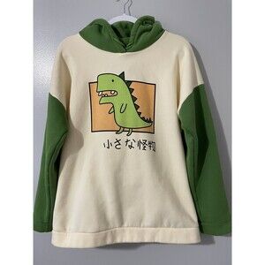 Kawaii Harajuku Girls Size XL Dinosaur Fleece Hoodie Sweatshirt Coat